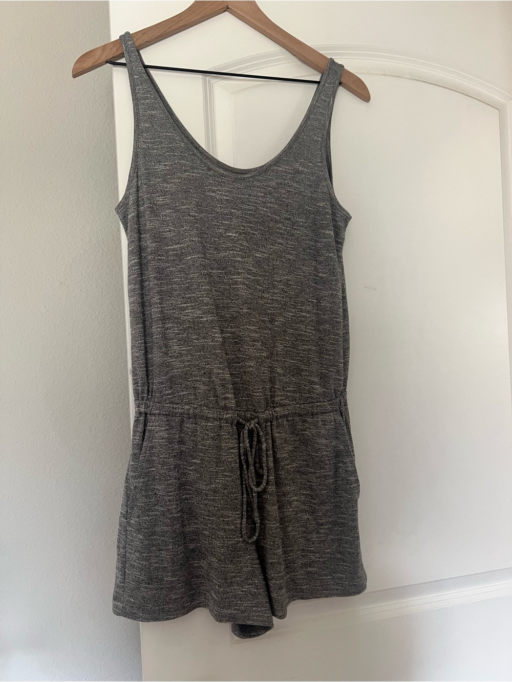 Lou & Grey Marled Gray Soft Romper